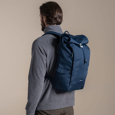 Craghoppers 20L Kiwi Classic Rolltop Backpack II | Blue Stone Camping Accessories Craghoppers