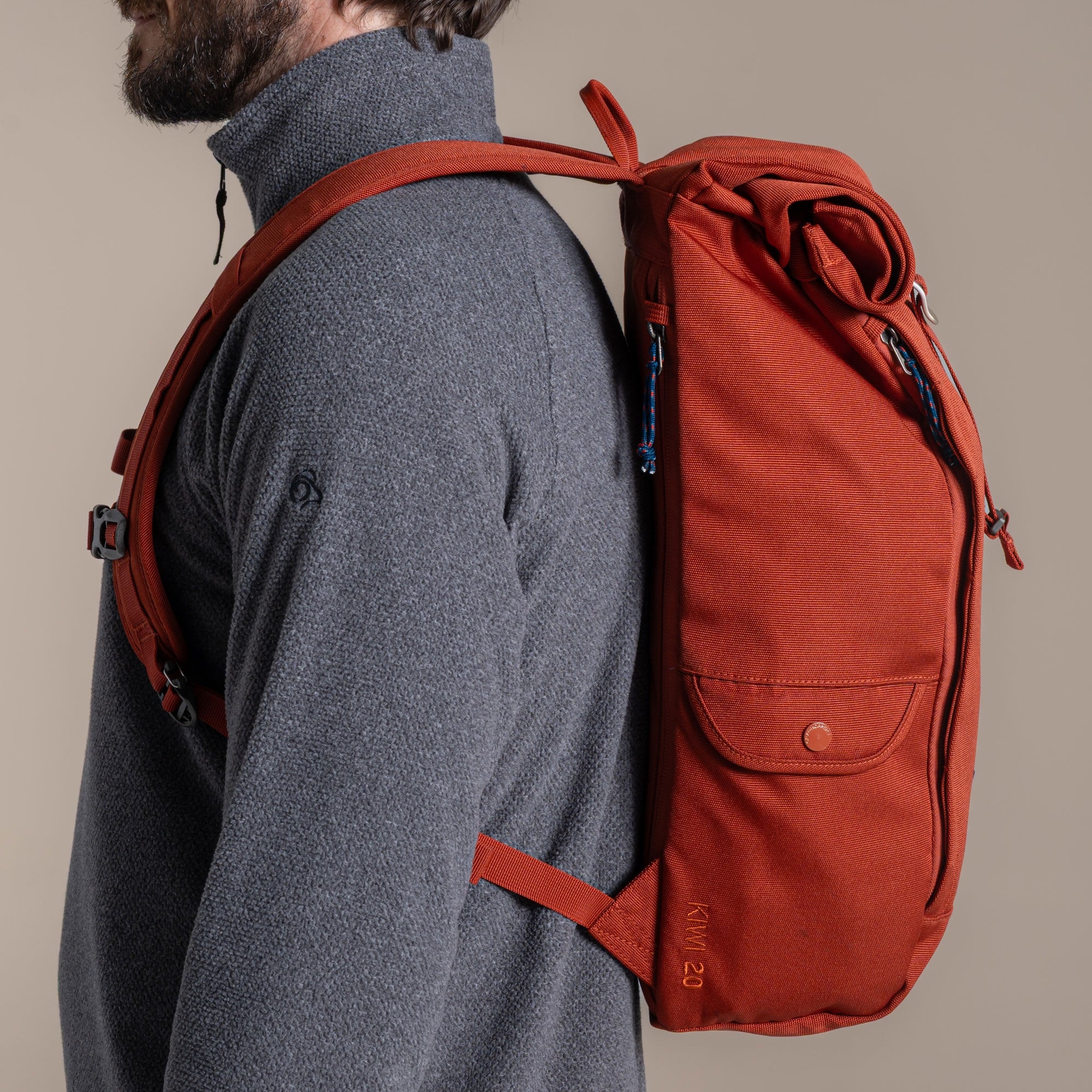 Craghoppers 20L Kiwi Classic Rolltop Backpack II | Red Beach Camping Accessories Craghoppers