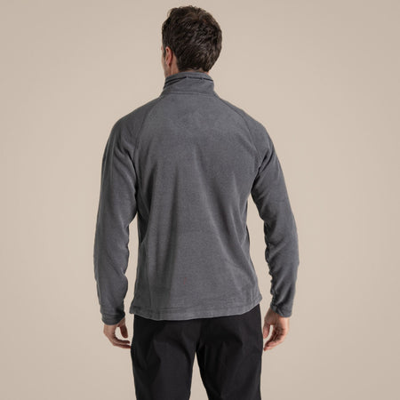 Craghoppers Men's Corey VI Half Zip Fleece | Black Pepper Marl Clothing Craghoppers