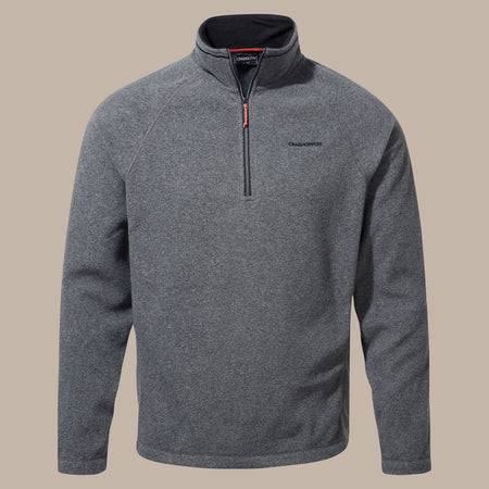Craghoppers Men's Corey VI Half Zip Fleece | Black Pepper Marl Clothing Craghoppers