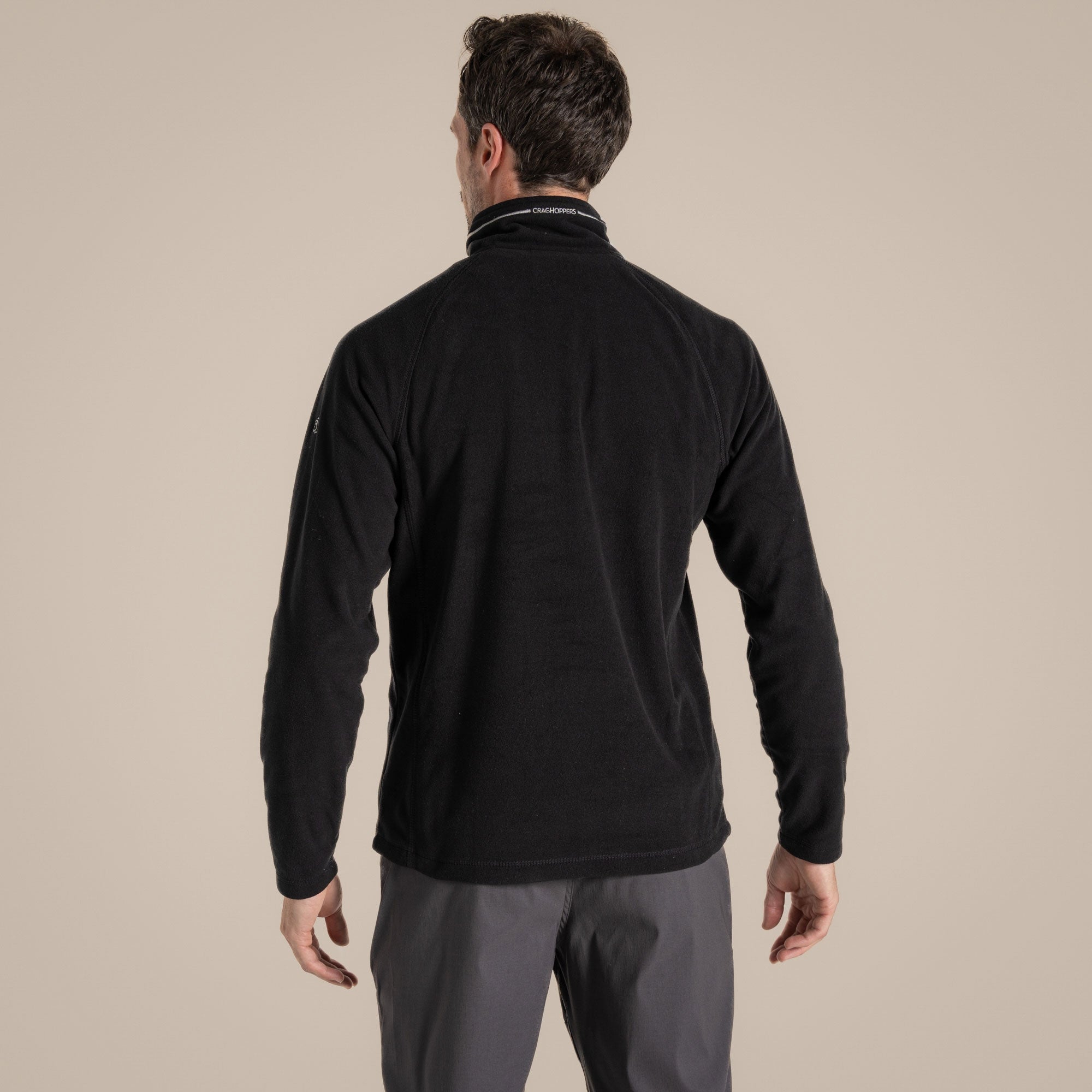 Craghoppers Men's Corey VI Half Zip Fleece | Black Clothing Craghoppers