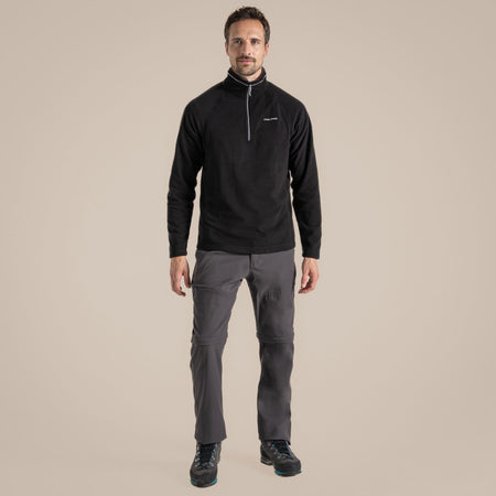 Craghoppers Men's Corey VI Half Zip Fleece | Black Clothing Craghoppers