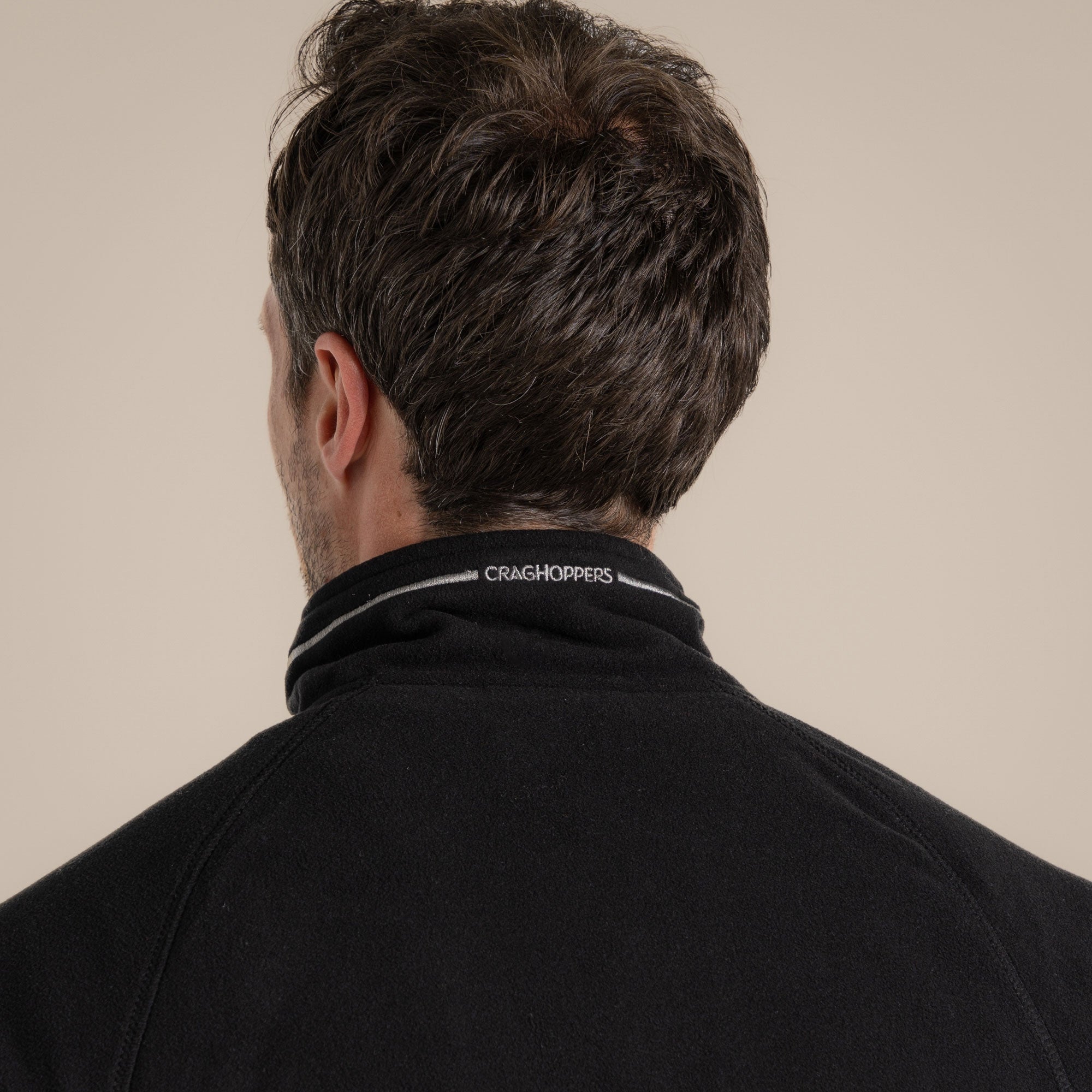 Craghoppers Men's Corey VI Half Zip Fleece | Black Clothing Craghoppers