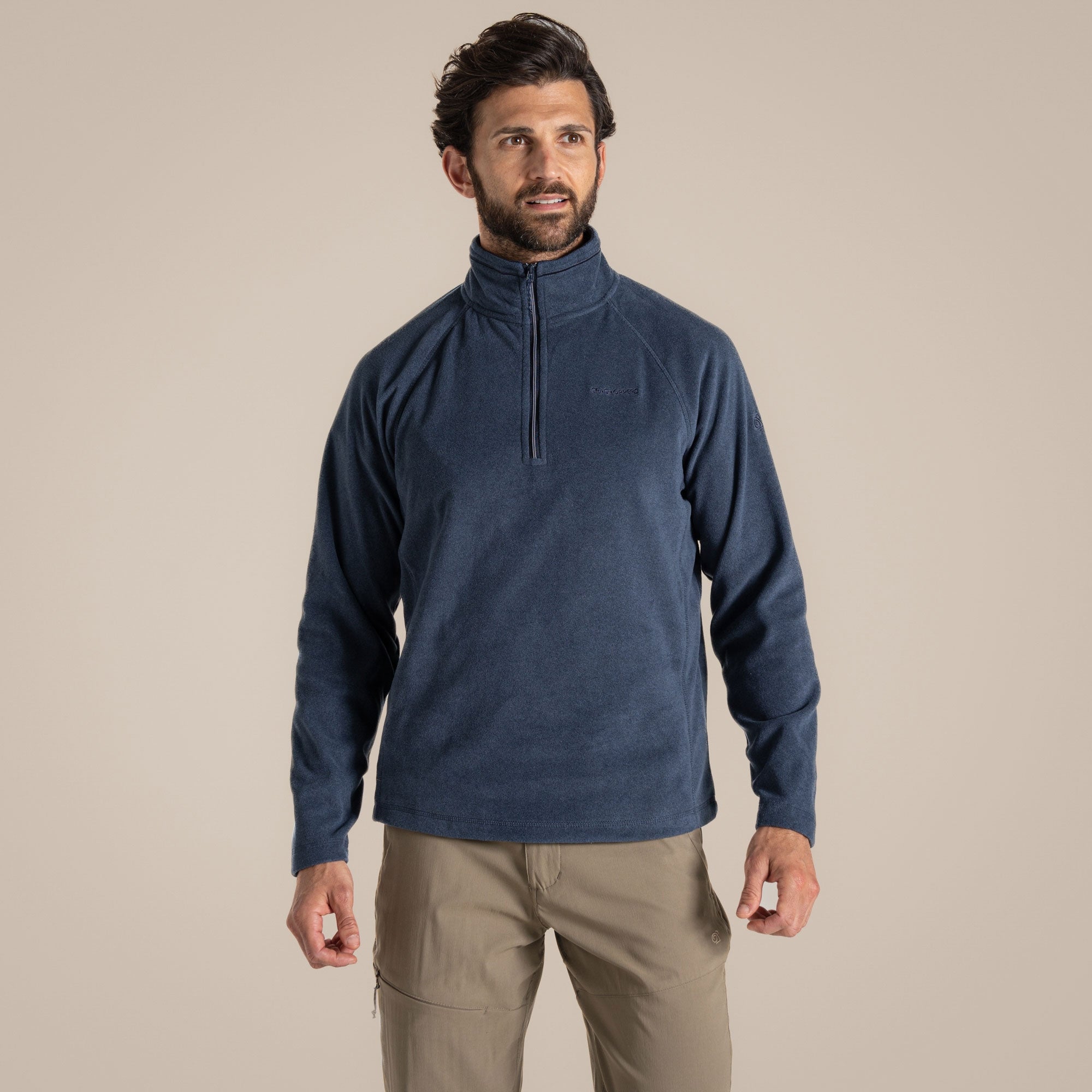 Craghoppers Men's Corey VI Half Zip Fleece | Blue Navy Marl Clothing Craghoppers