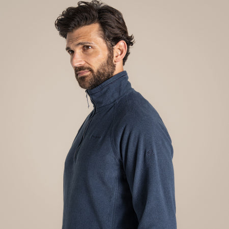 Craghoppers Men's Corey VI Half Zip Fleece | Blue Navy Marl Clothing Craghoppers