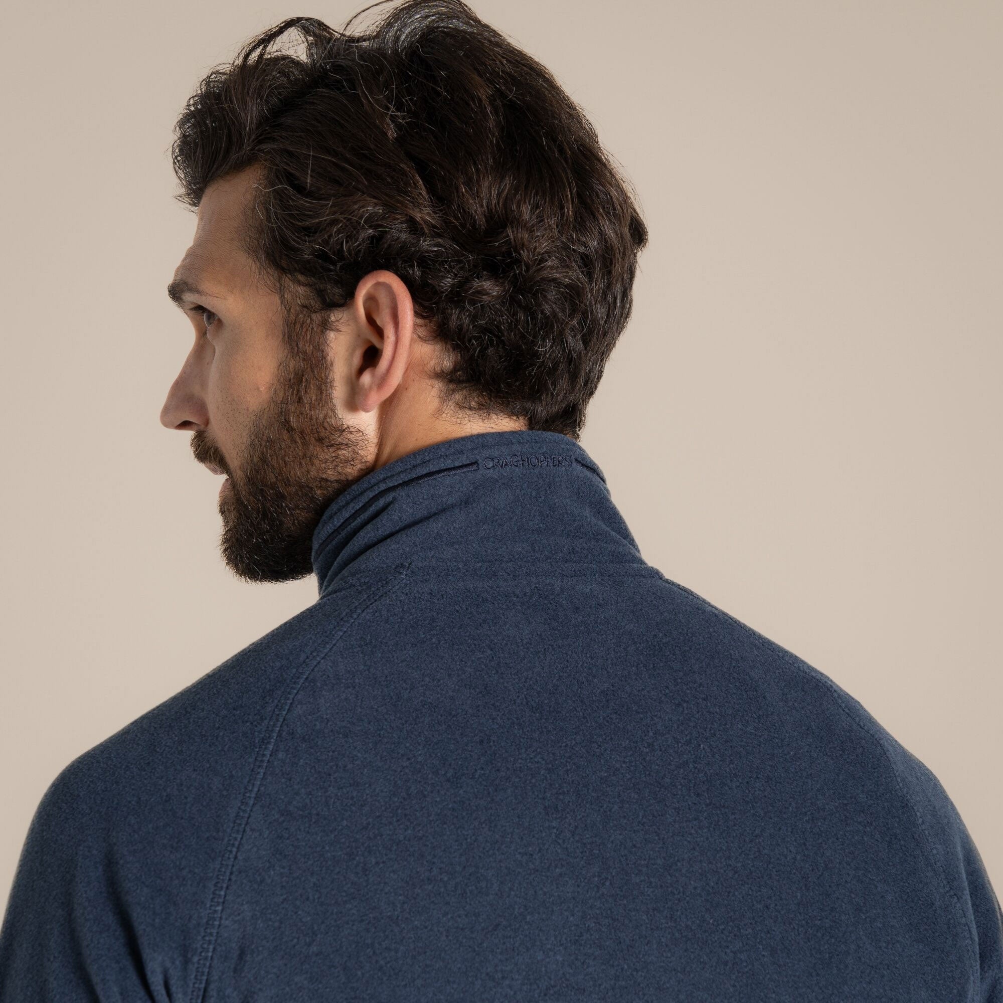 Craghoppers Men's Corey VI Half Zip Fleece | Blue Navy Marl Clothing Craghoppers