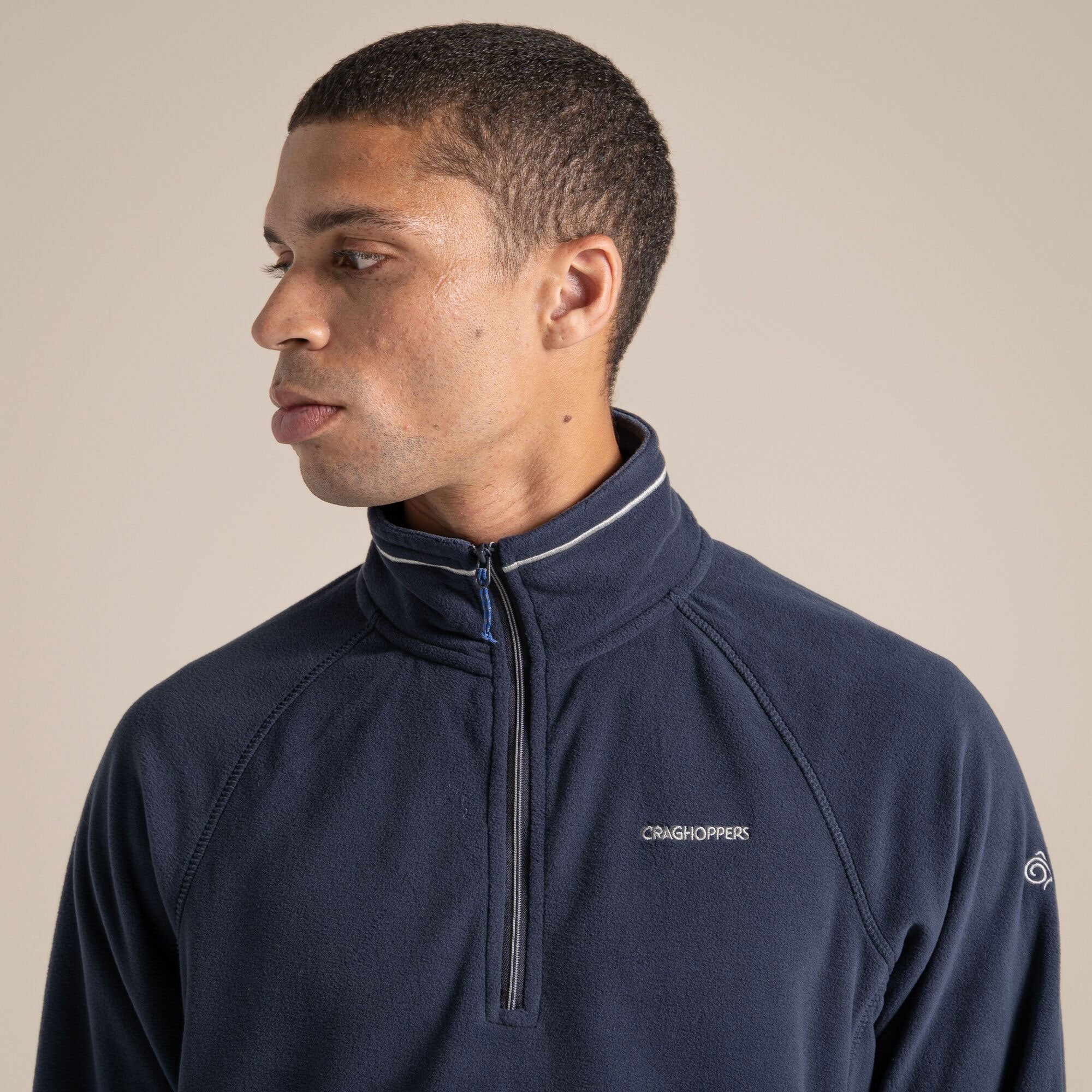 Craghoppers Men's Corey VI Half Zip Fleece | Blue Navy Marl Clothing Craghoppers