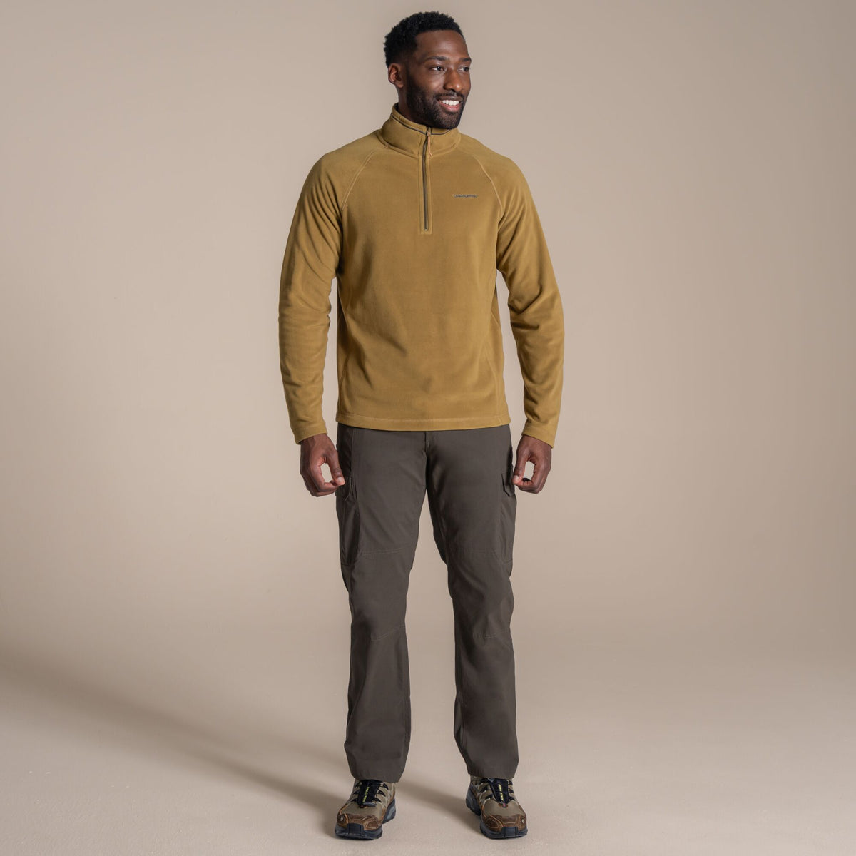 Craghoppers Men's Corey VI Half Zip Fleece | Algae Green Clothing Craghoppers
