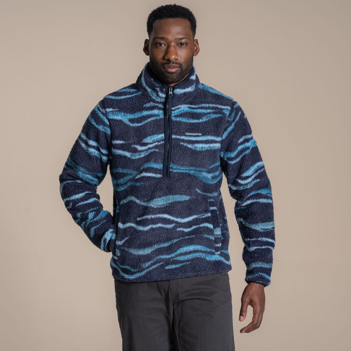 Craghoppers Men's National Trust Rawthey Half Zip Fleece | Dark Navy Clothing Craghoppers