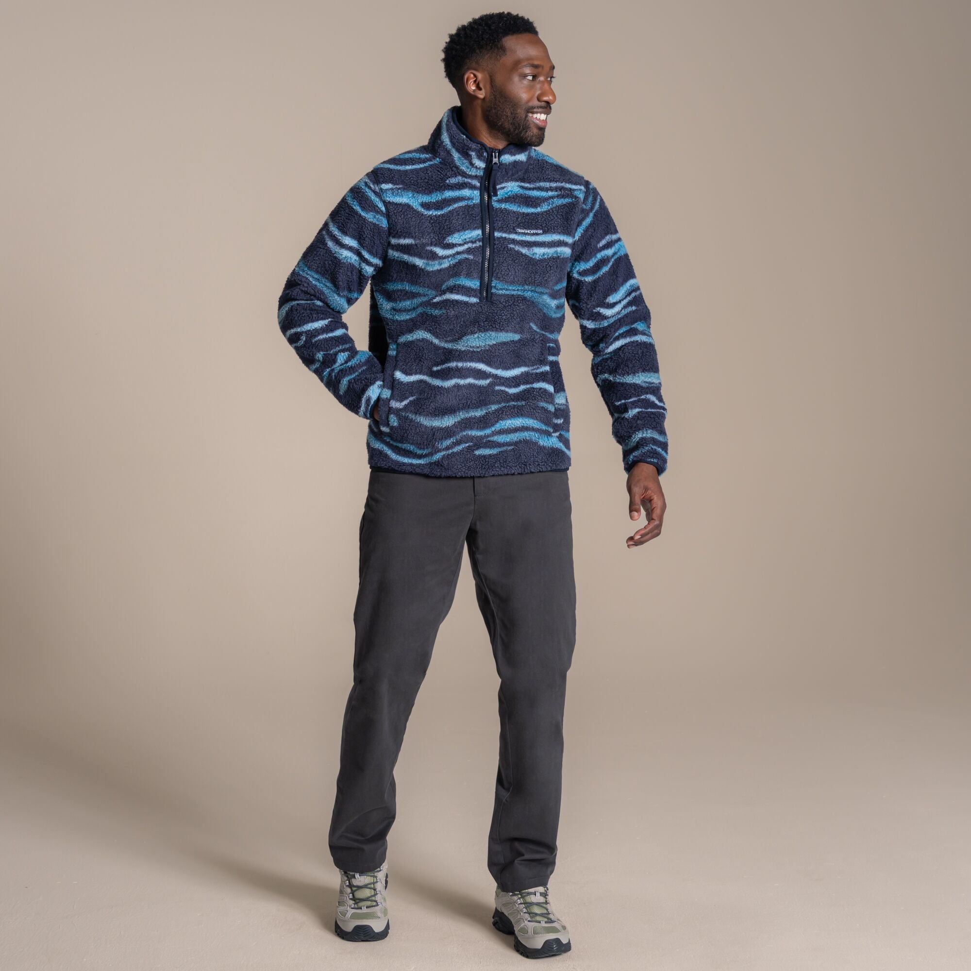 Craghoppers Men's National Trust Rawthey Half Zip Fleece | Dark Navy Clothing Craghoppers