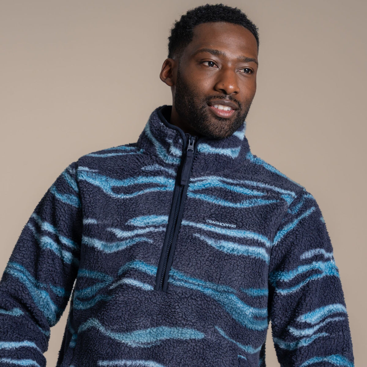 Craghoppers Men's National Trust Rawthey Half Zip Fleece | Dark Navy Clothing Craghoppers
