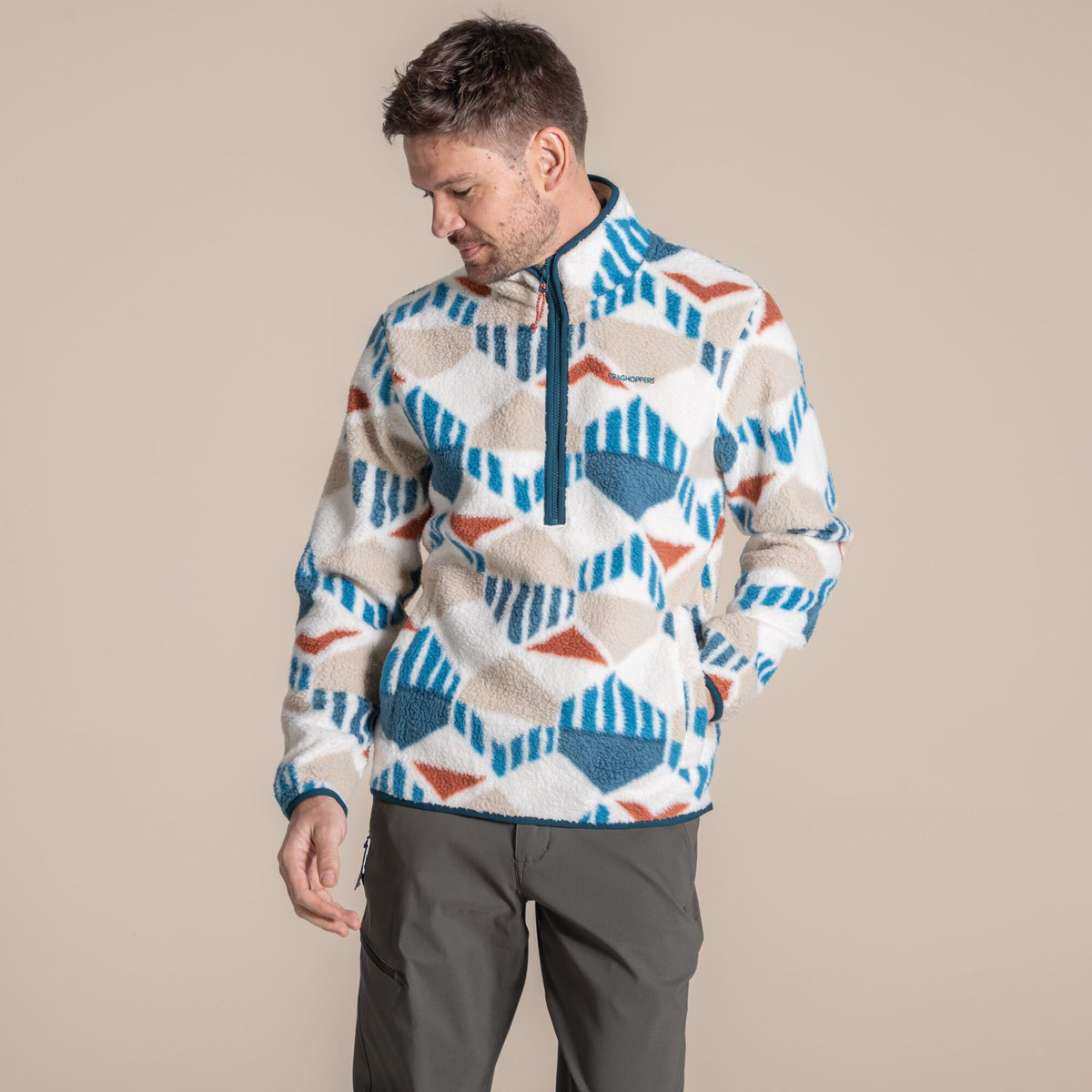 Craghoppers Men's Tatton II Half Zip Fleece | River Blue Clothing Craghoppers