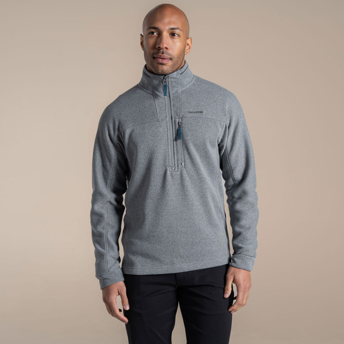 Craghoppers Men's Torney III Half Zip Fleece | Cloud Grey Clothing Craghoppers