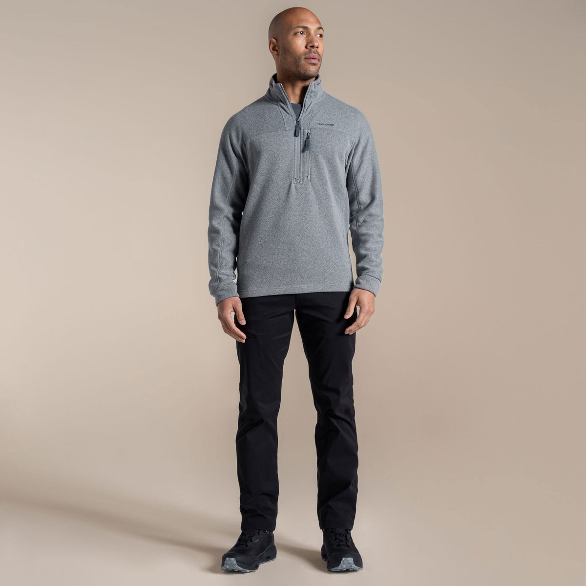 Craghoppers Men's Torney III Half Zip Fleece | Cloud Grey Clothing Craghoppers