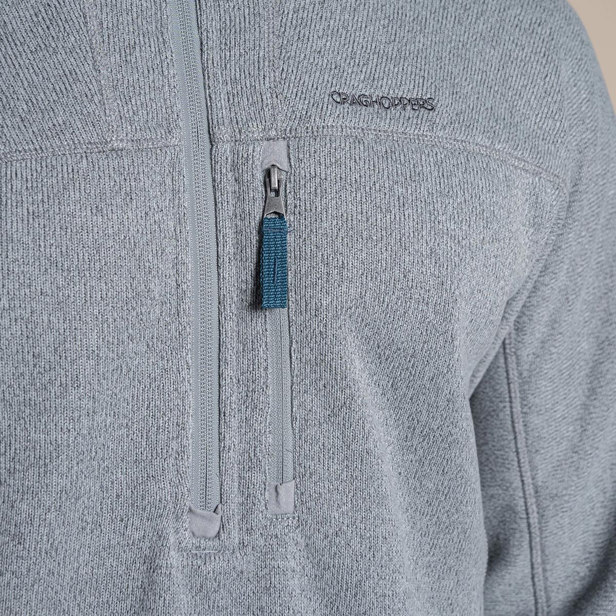 Craghoppers Men's Torney III Half Zip Fleece | Cloud Grey Clothing Craghoppers