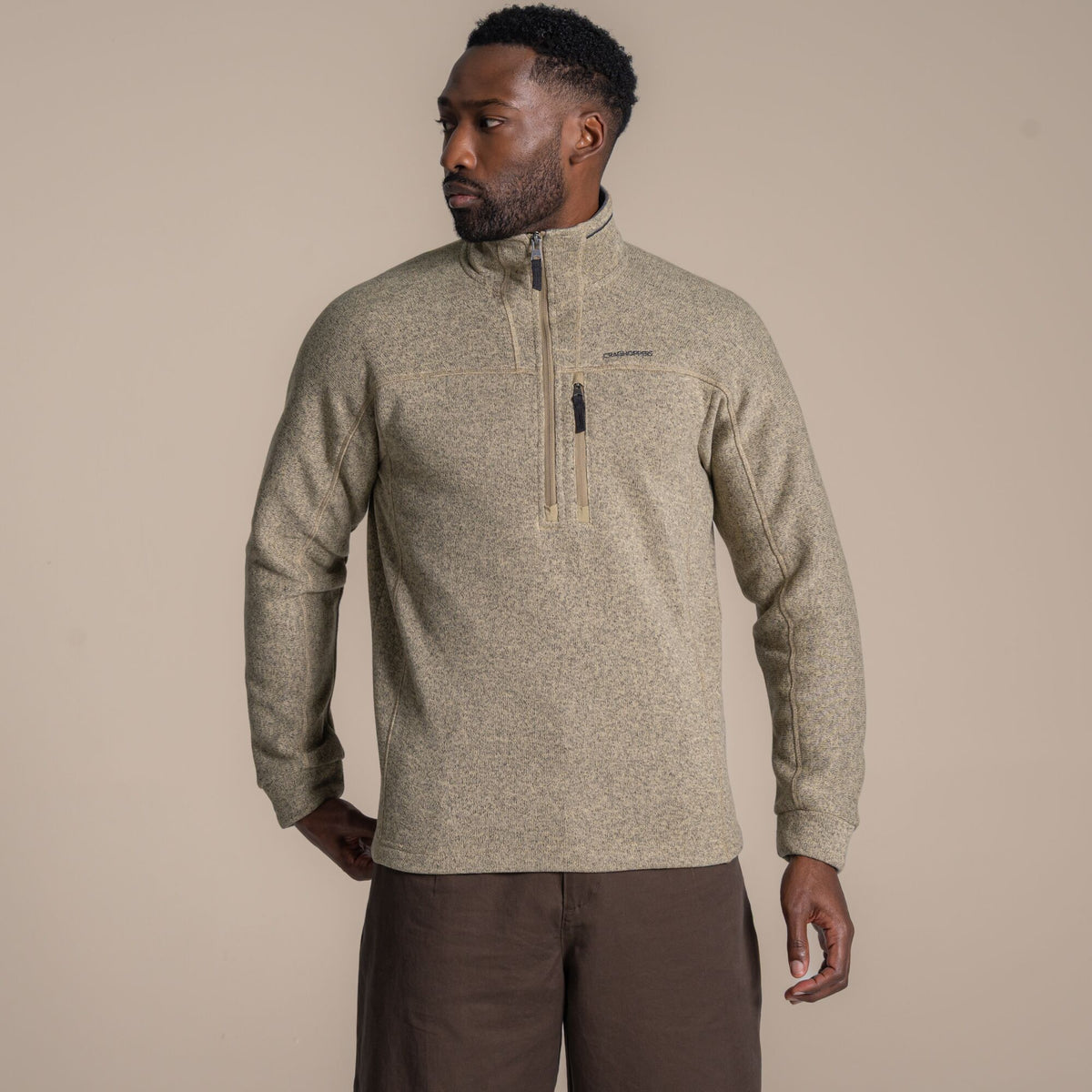 Craghoppers Men's Torney III Half Zip Fleece | Khaki Oak Clothing Craghoppers