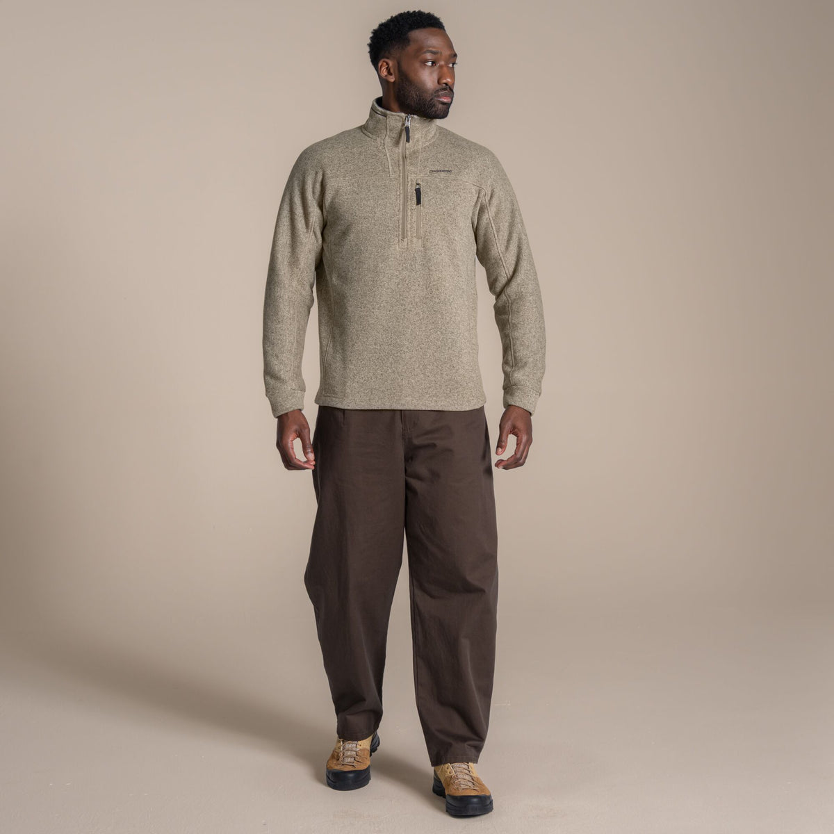 Craghoppers Men's Torney III Half Zip Fleece | Khaki Oak Clothing Craghoppers