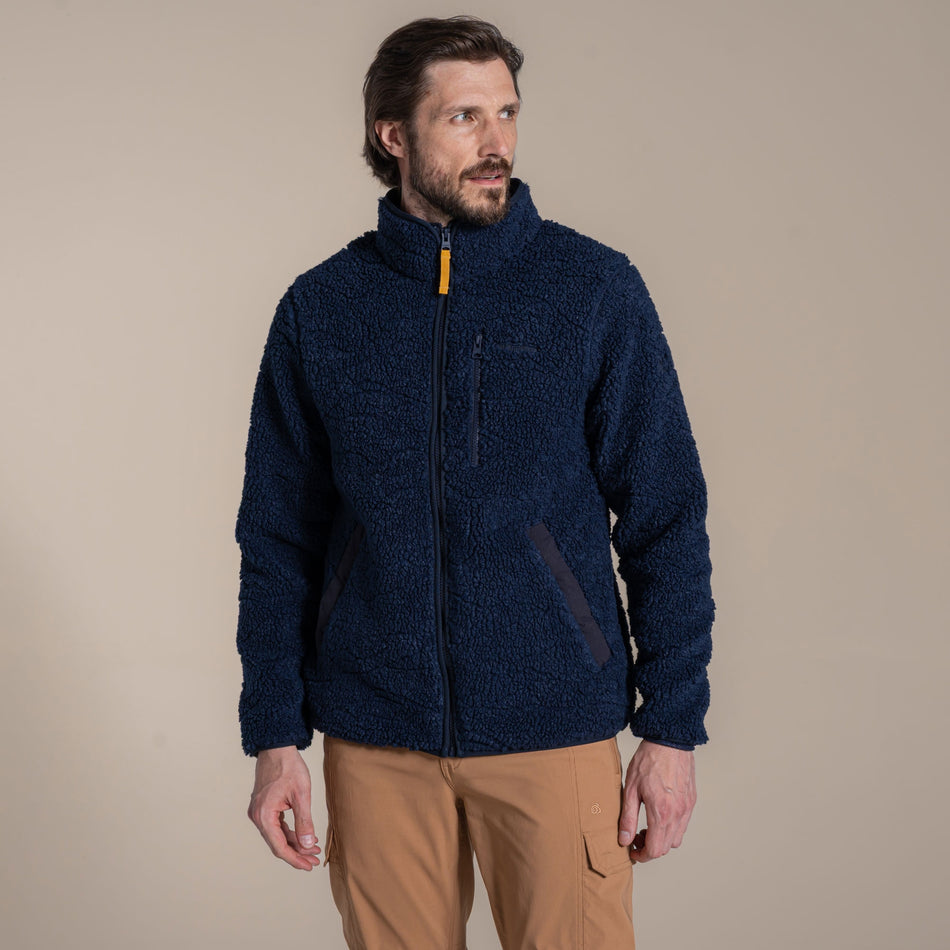 Craghoppers Men's National Trust Lathkill Full Zip Fleece | Blue Navy Clothing Craghoppers