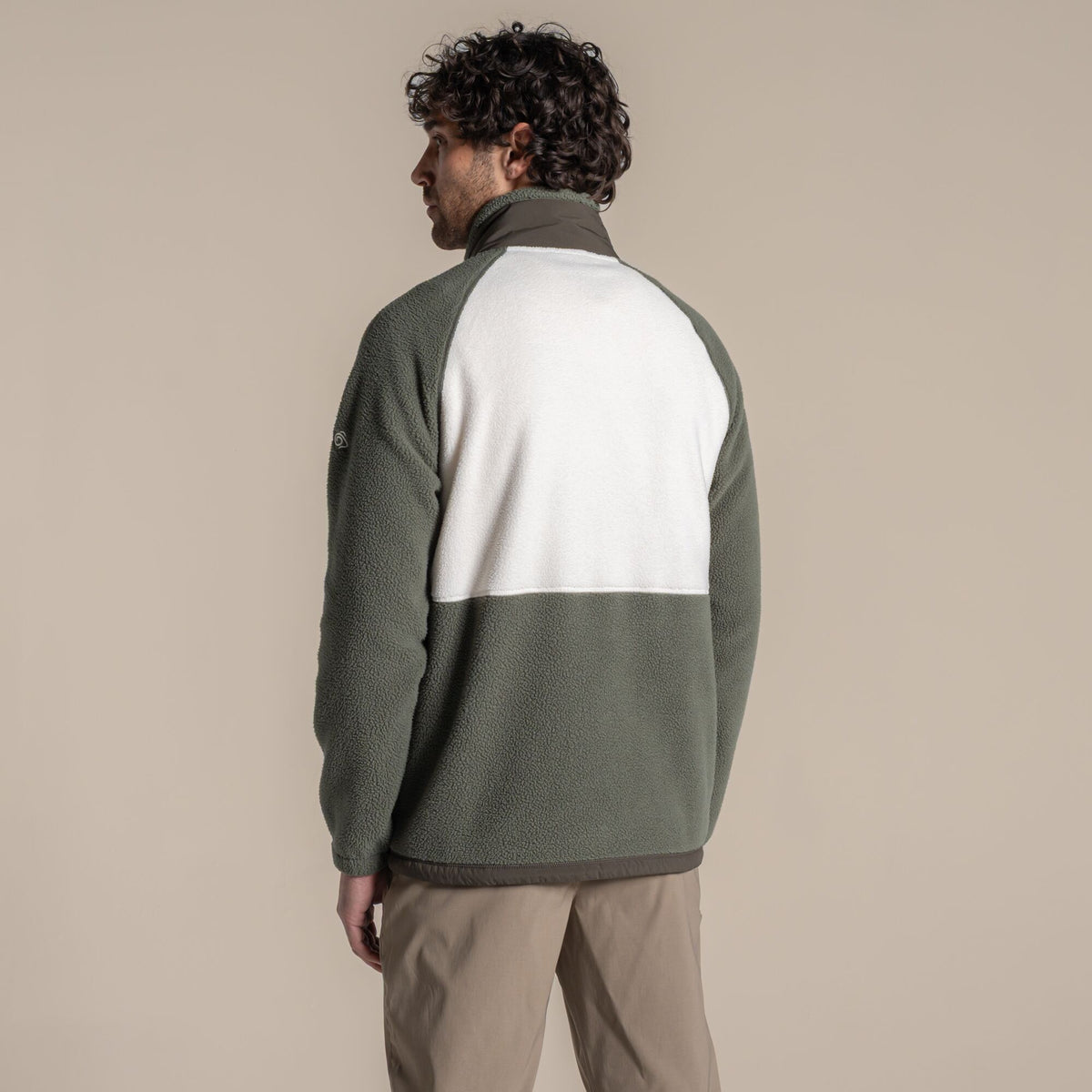 Craghoppers Men's Dades Full Zip Fleece | Dark Sage / Ecru Clothing Craghoppers
