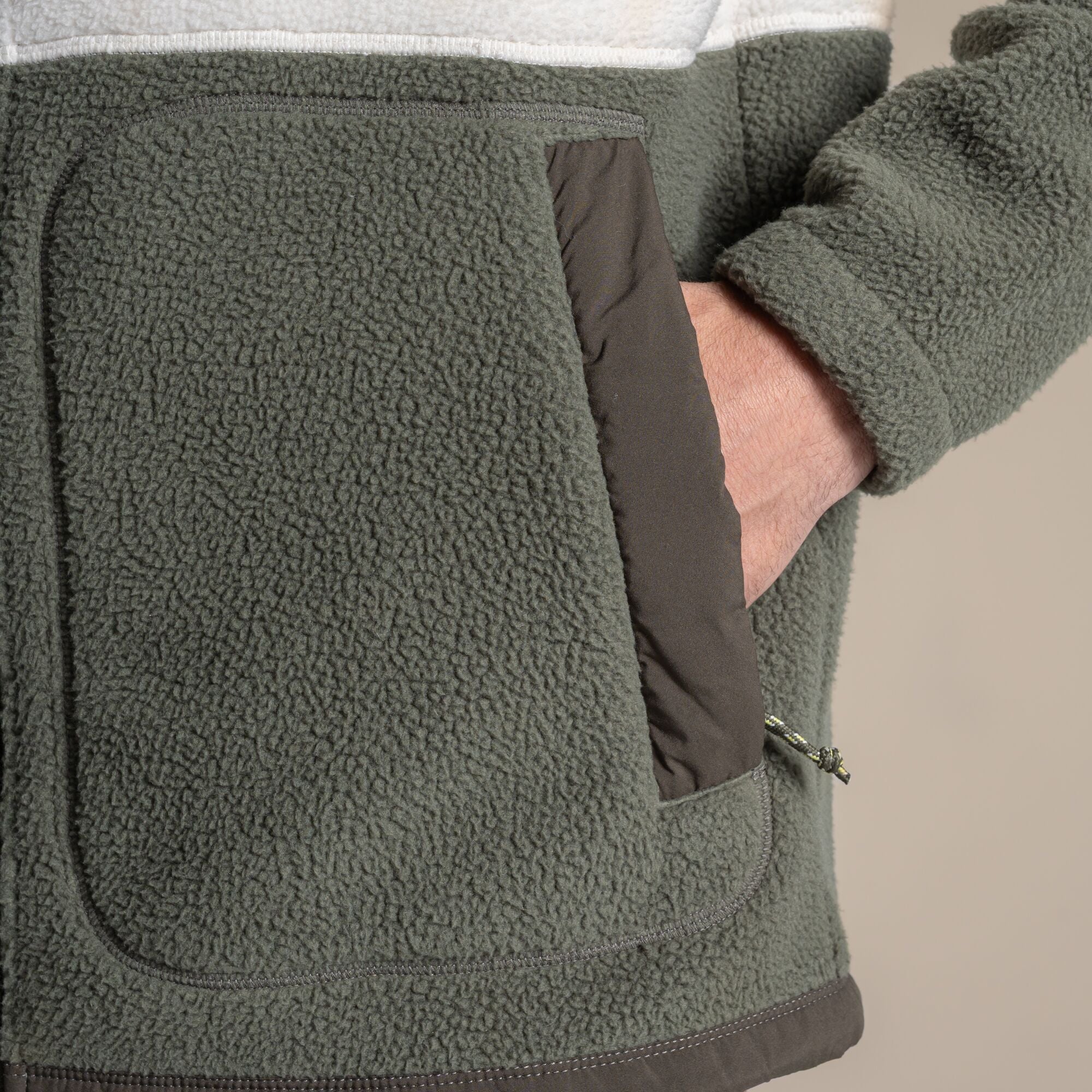 Craghoppers Men's Dades Full Zip Fleece | Dark Sage / Ecru Clothing Craghoppers