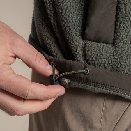 Craghoppers Men's Dades Full Zip Fleece | Dark Sage / Ecru Clothing Craghoppers