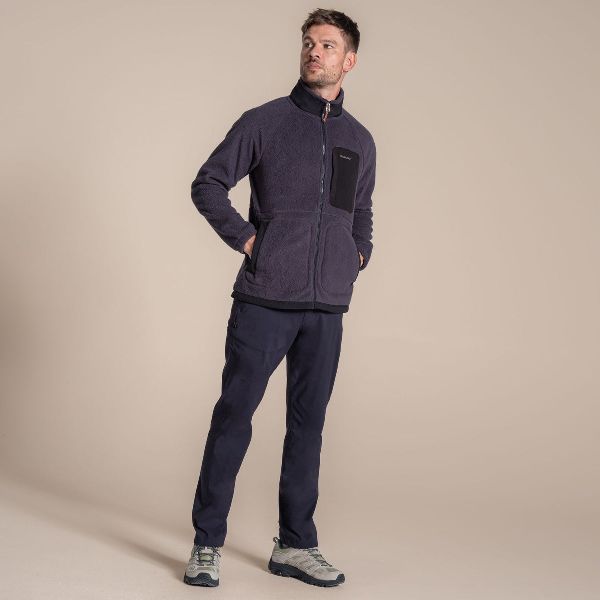 Craghoppers Men's Dades Full Zip Fleece | Dark Iron Clothing Craghoppers