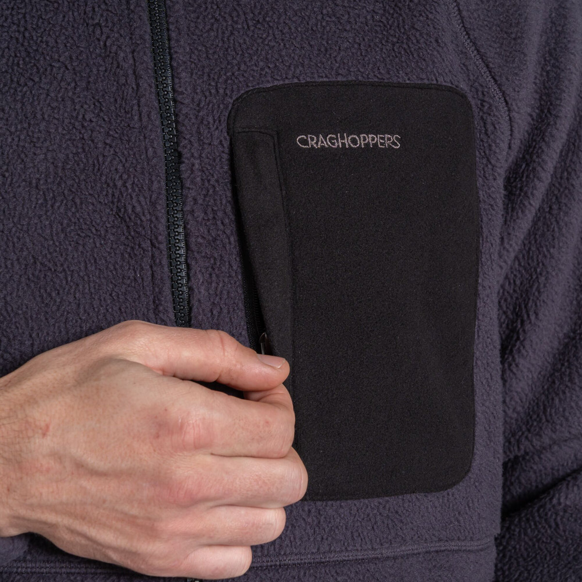Craghoppers Men's Dades Full Zip Fleece | Dark Iron Clothing Craghoppers