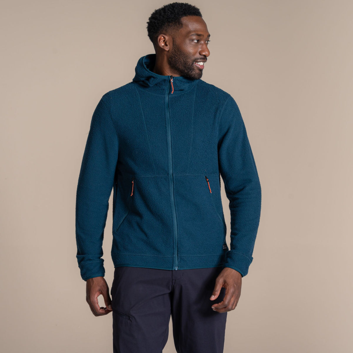 Craghoppers Men's Compresslite Hooded Fleece Jacket | Dark Aegean Clothing Craghoppers