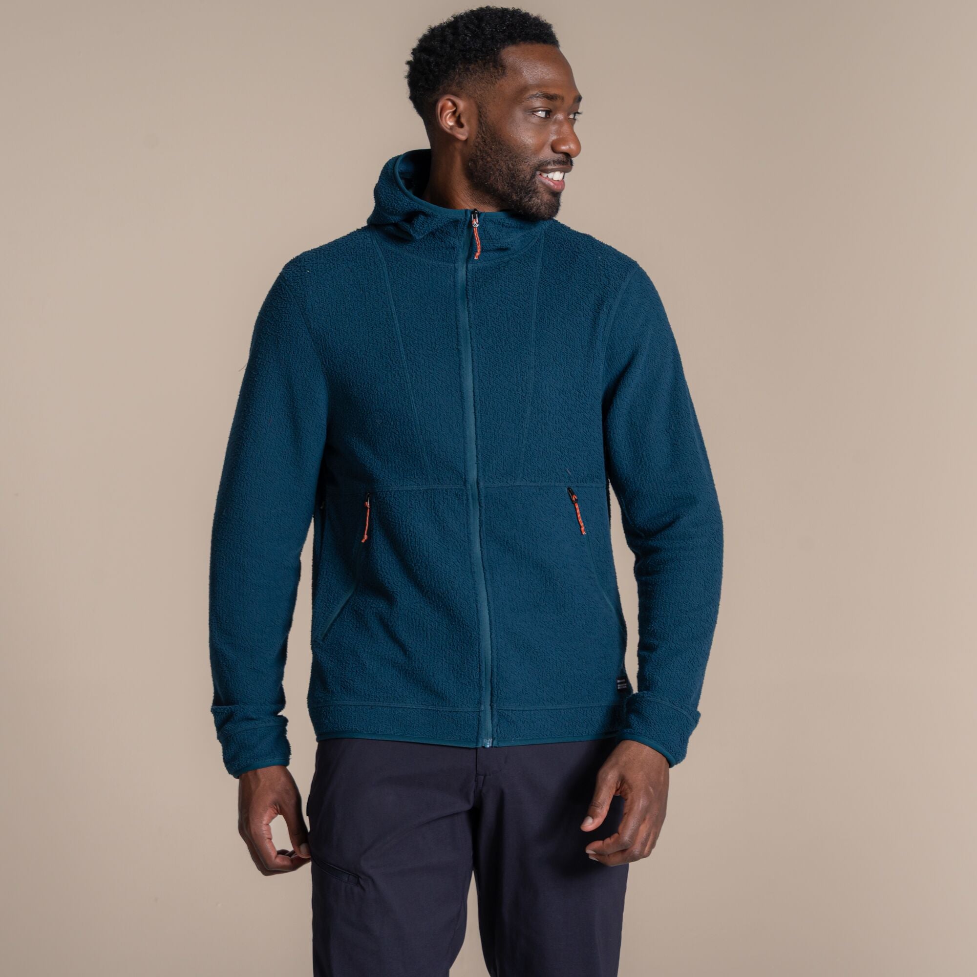 Craghoppers Men's Compresslite Hooded Fleece Jacket | Dark Aegean Clothing Craghoppers