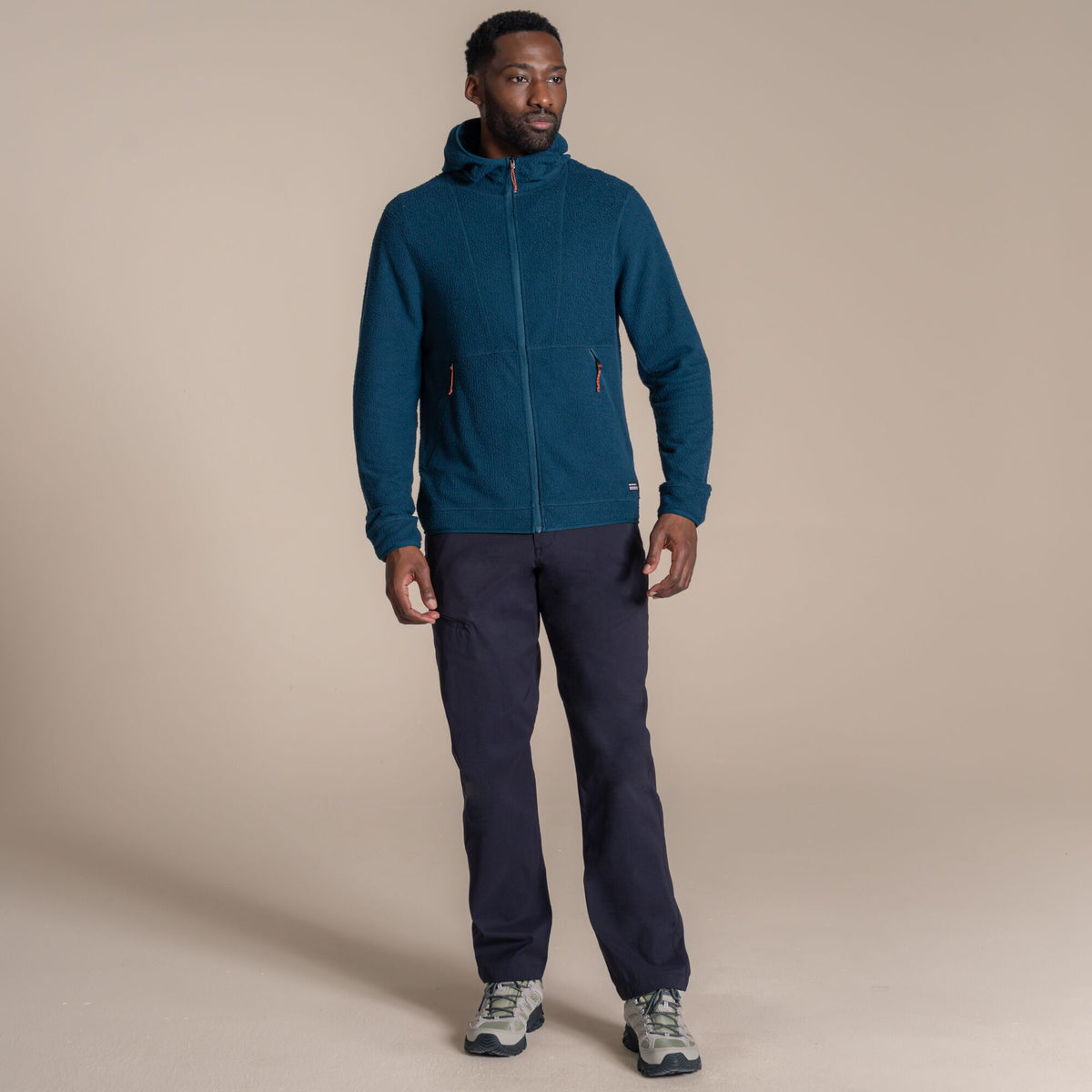 Craghoppers Men's Compresslite Hooded Fleece Jacket | Dark Aegean Clothing Craghoppers