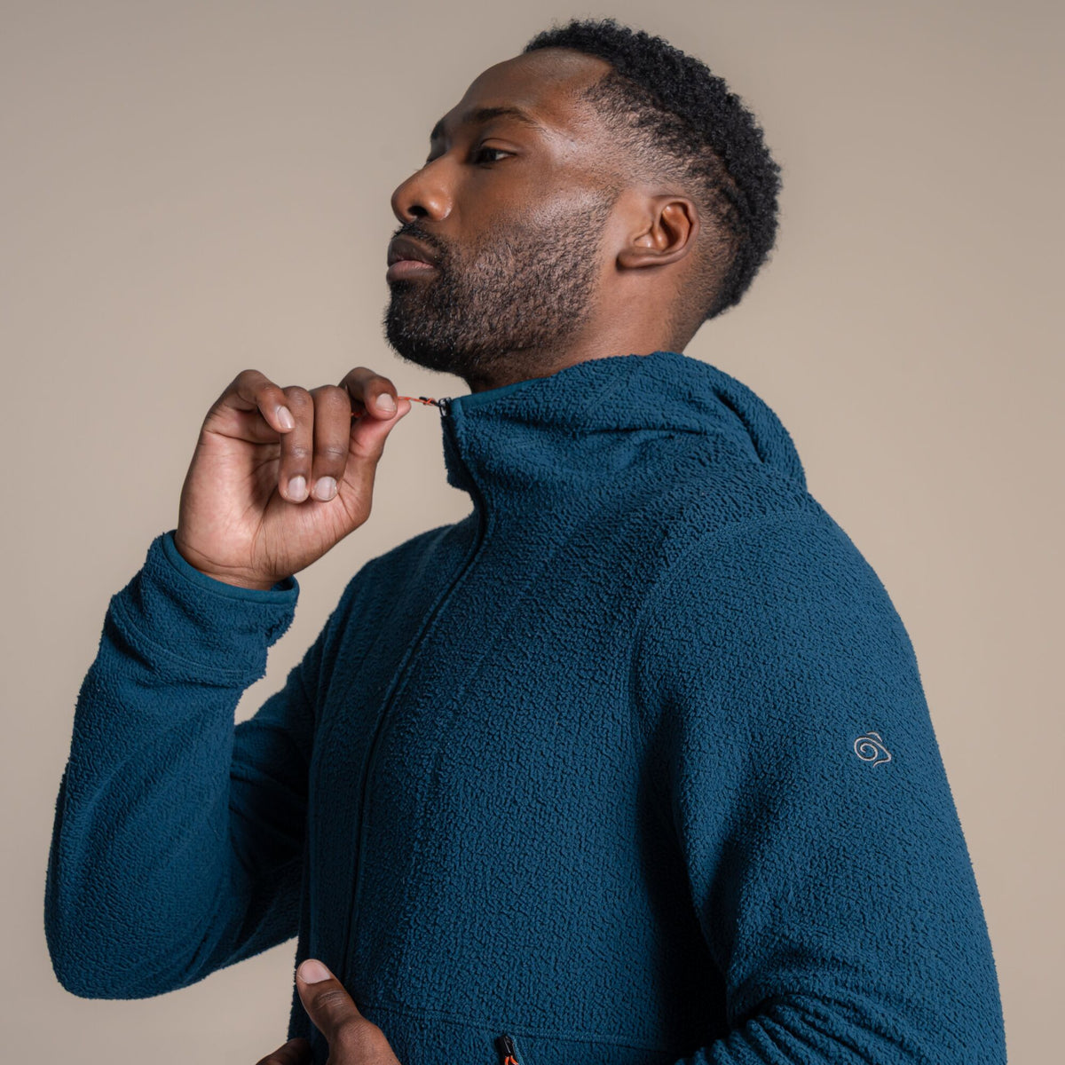 Craghoppers Men's Compresslite Hooded Fleece Jacket | Dark Aegean Clothing Craghoppers