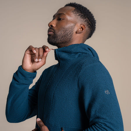 Craghoppers Men's Compresslite Hooded Fleece Jacket | Dark Aegean Clothing Craghoppers