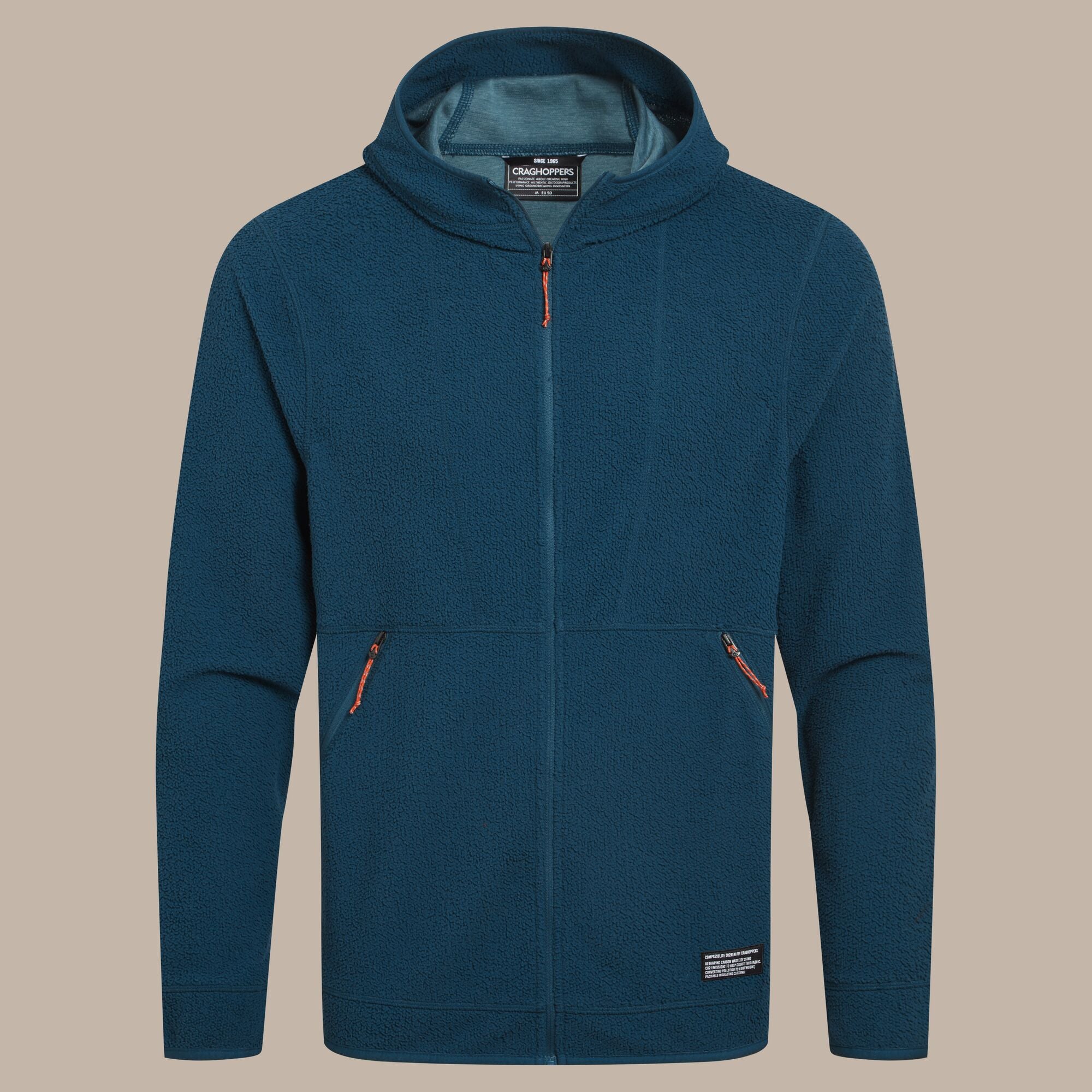 Craghoppers Men's Compresslite Hooded Fleece Jacket | Dark Aegean Clothing Craghoppers