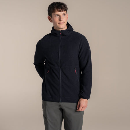 Craghoppers Men's Compresslite Hooded Fleece Jacket | Black Clothing Craghoppers