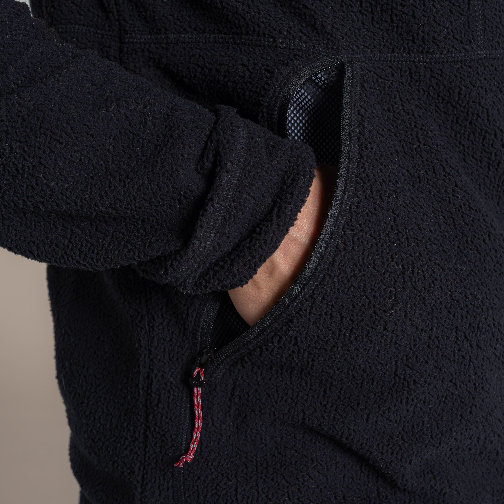 Craghoppers Men's Compresslite Hooded Fleece Jacket | Black Clothing Craghoppers