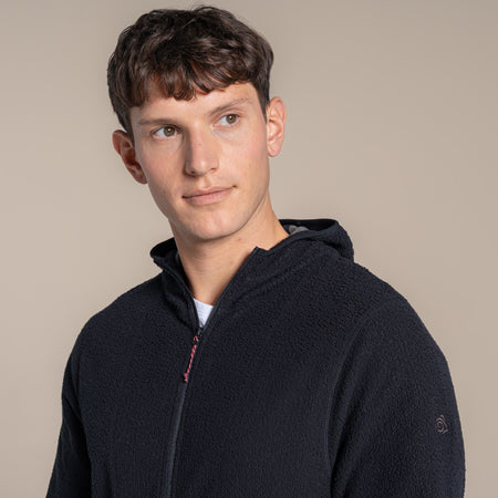 Craghoppers Men's Compresslite Hooded Fleece Jacket | Black Clothing Craghoppers