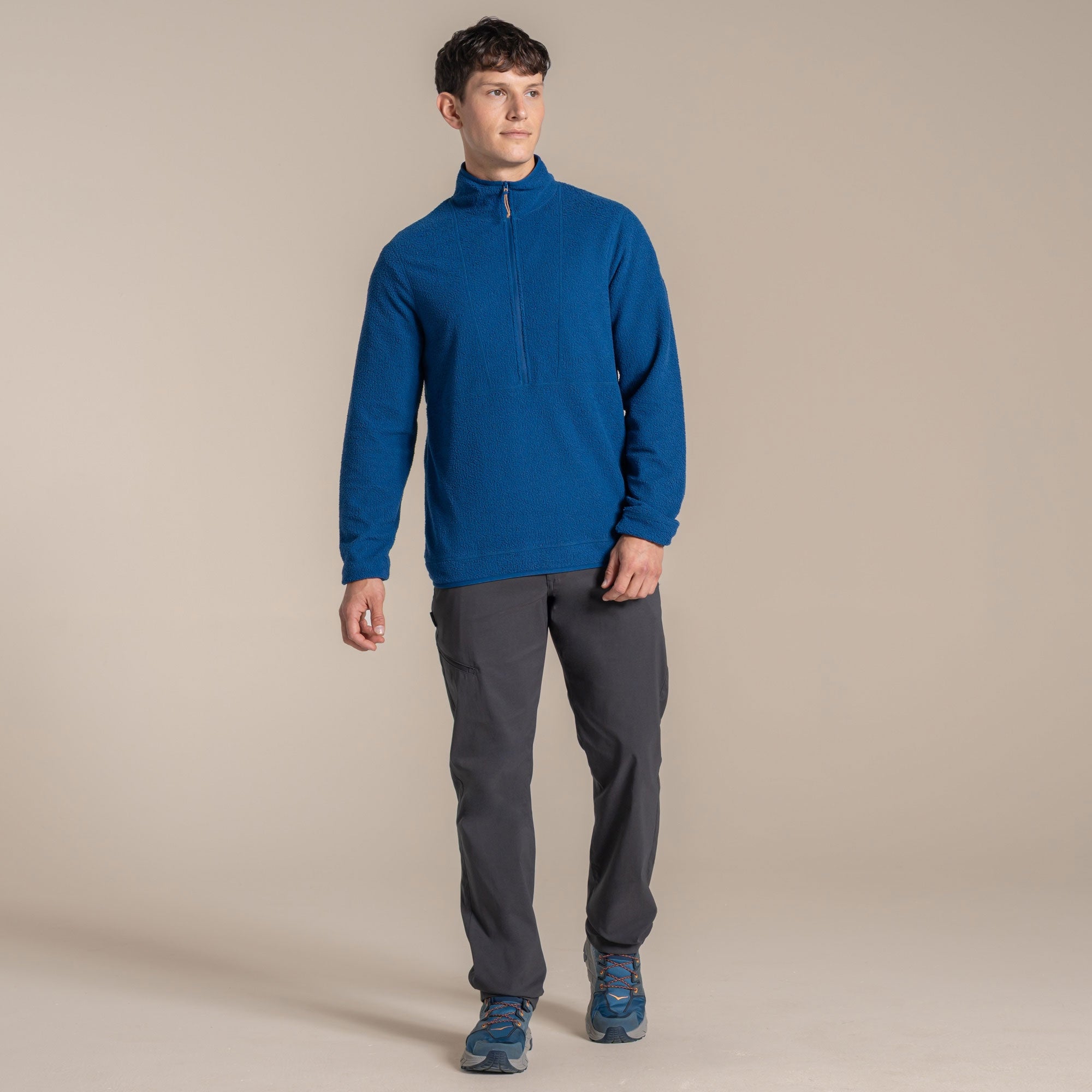 Craghoppers Men's Compresslite Half Zip Fleece | Juniper Berry Clothing Craghoppers