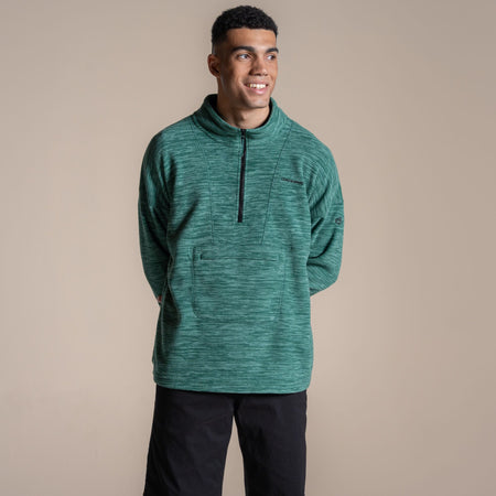 Craghoppers Men's Esk II Half Zip Fleece | Mosaic Green Clothing Craghoppers