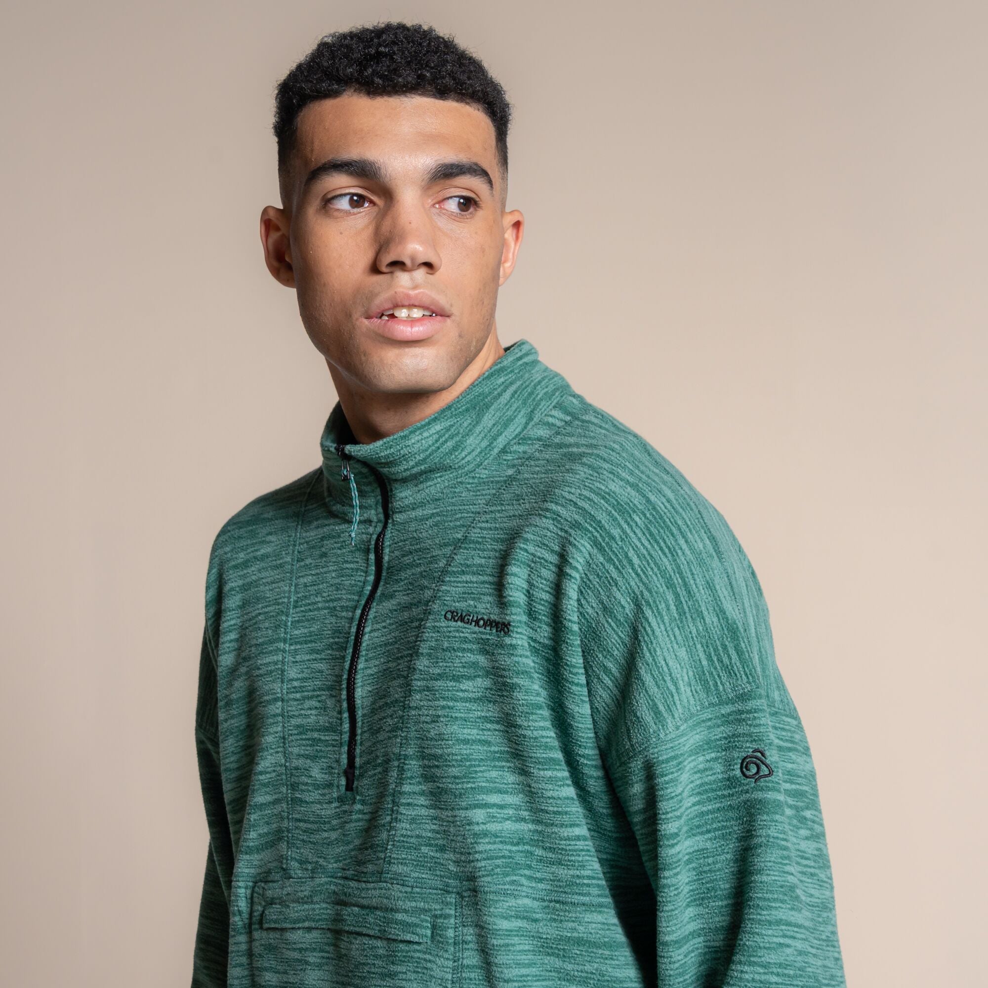 Craghoppers Men's Esk II Half Zip Fleece | Mosaic Green Clothing Craghoppers