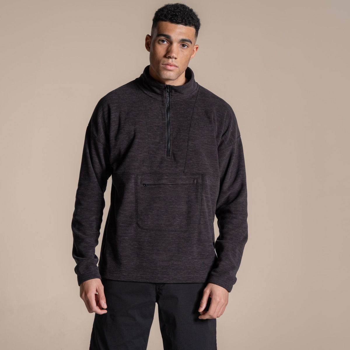 Craghoppers Men's Esk II Half Zip Fleece | Black Clothing Craghoppers