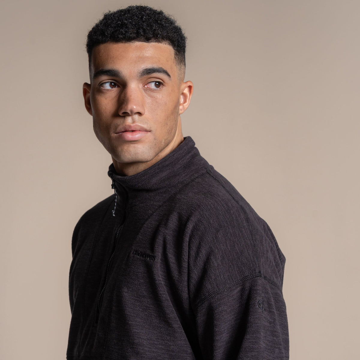 Craghoppers Men's Esk II Half Zip Fleece | Black Clothing Craghoppers