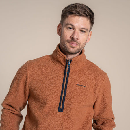 Craghoppers Men's National Trust Cormorant Half Zip Fleece | Gingerbread Clothing Craghoppers