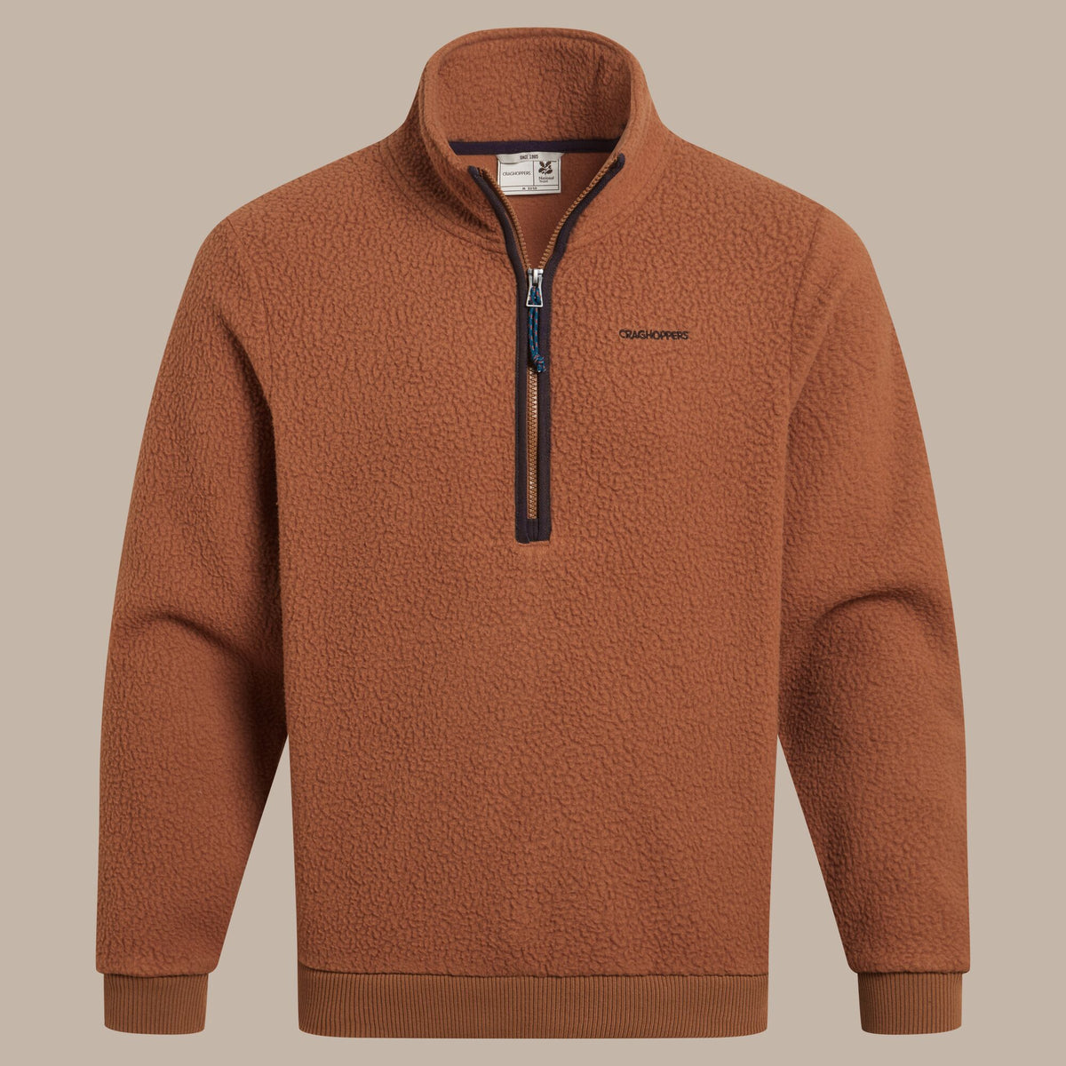 Craghoppers Men's National Trust Cormorant Half Zip Fleece | Gingerbread Clothing Craghoppers