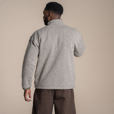 Craghoppers Men's Leif Full Zip Fleece | Ecru Marl Clothing Craghoppers