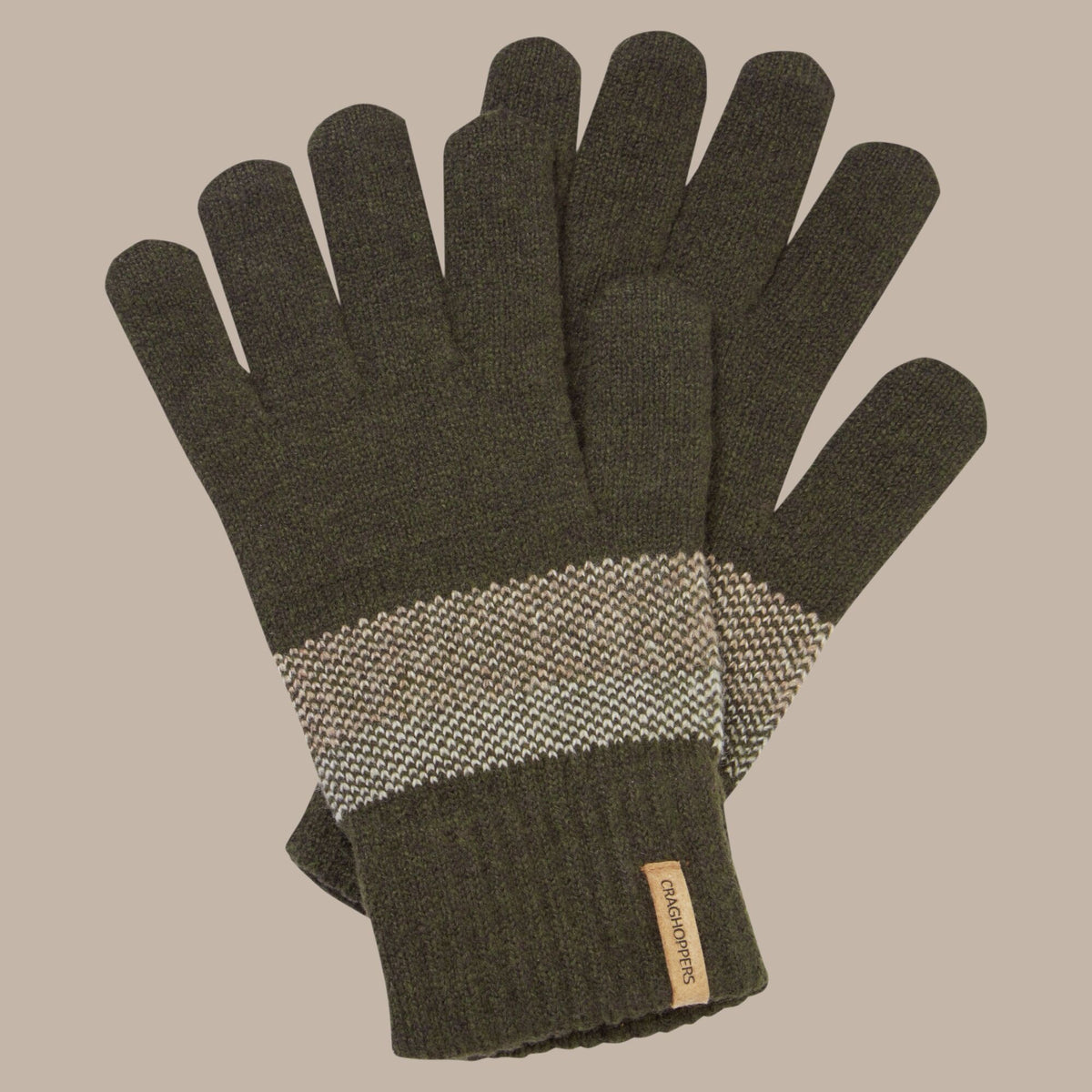 Craghoppers Men's Forster Glove | Woodland Green - S/M Clothing Craghoppers
