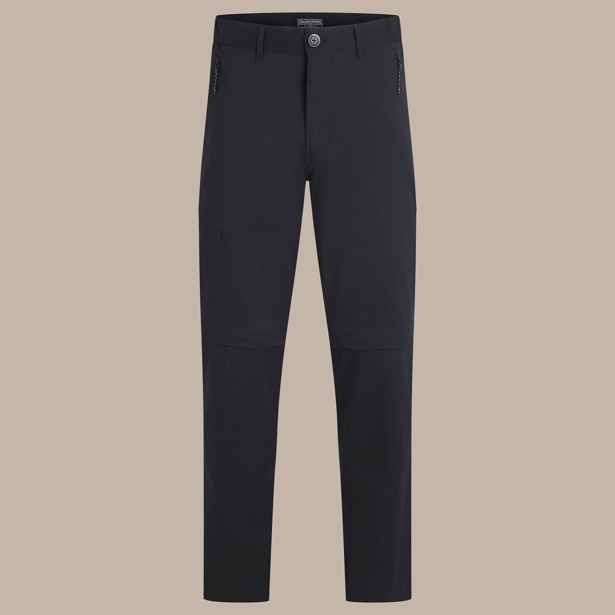 Craghoppers Men's Kiwi Pro III Convertible Trousers | Black Clothing Craghoppers