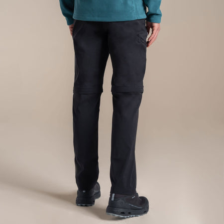 Craghoppers Men's Kiwi Pro III Convertible Trousers | Black Clothing Craghoppers