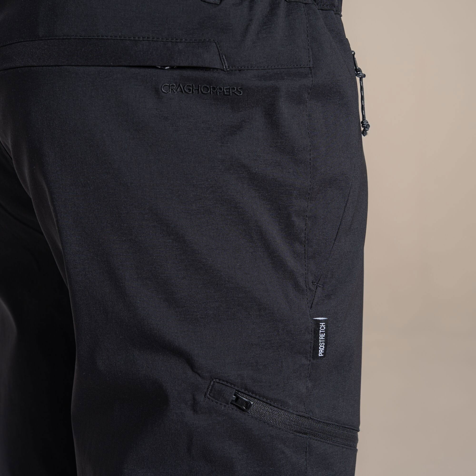 Craghoppers Men's Kiwi Pro III Convertible Trousers | Black Clothing Craghoppers