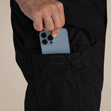 Craghoppers Men's Kiwi Classic Trousers | Black Clothing Craghoppers