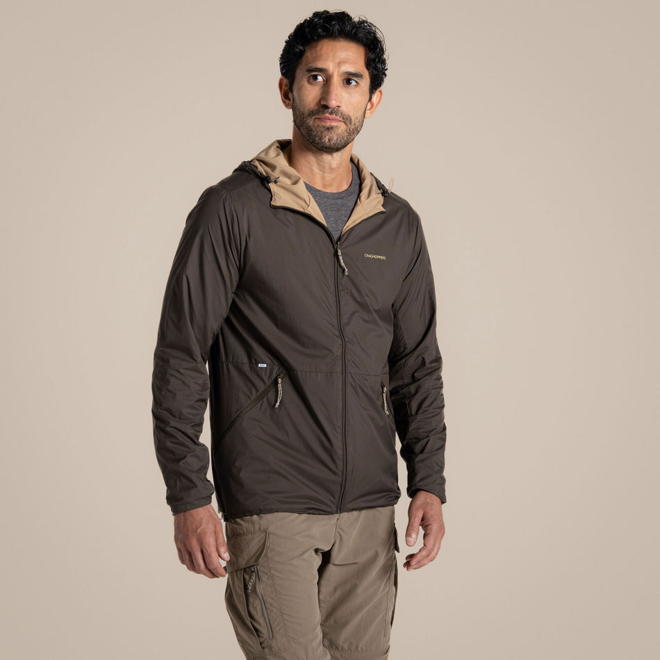 Craghoppers Men's NosiLife Ovis Reversible Jacket | Woodland Green / Earthenware Clothing Craghoppers